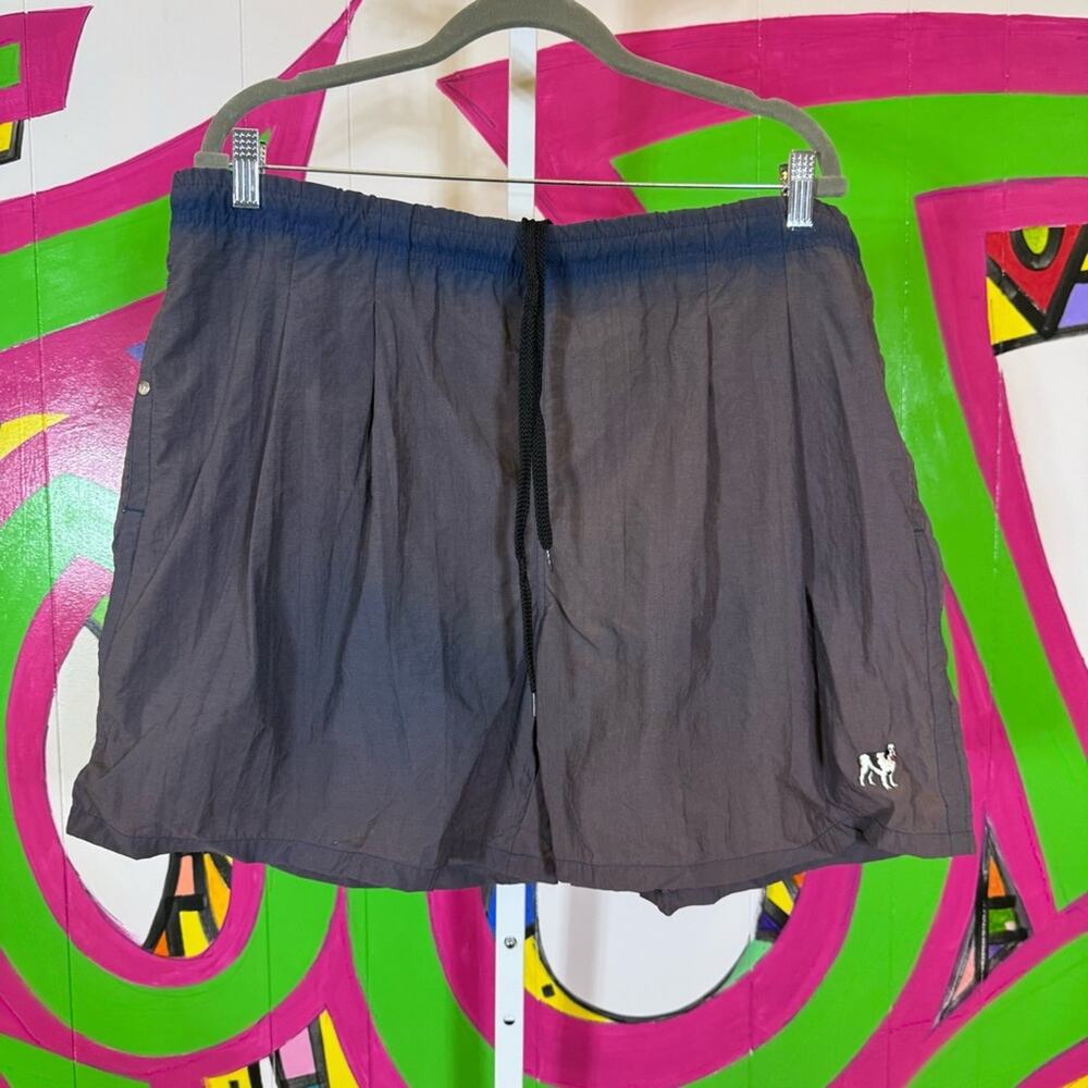 Big Dog, Vintage Men's Gray Swim Shorts. Size XL. Mesh lining was cut out.